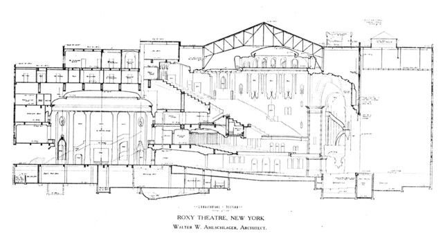 Roxy Theatre, New York - Cross Section Diagram