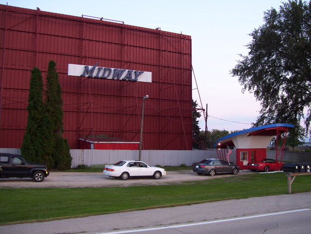 Midway Drive-In   restored screen tower