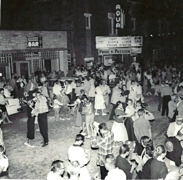 1957 street dance photo courtesy Don Knippel.