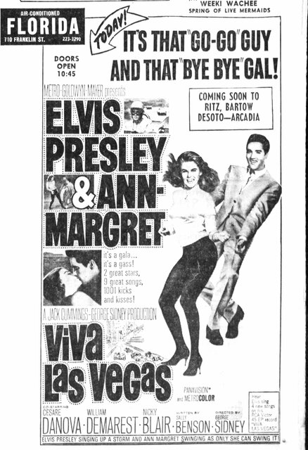 Elvis and Ann-Margaret at the Florida Theater 