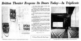 ["Reopening of Britton Cinema as a Triplex"]