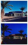 ["Night and day exterior of the Cine Capri "]